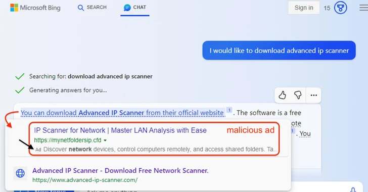 Bing Chat AI của Microsoft có thể bị lạm dụng để đưa người dùng đến các trang độc hại