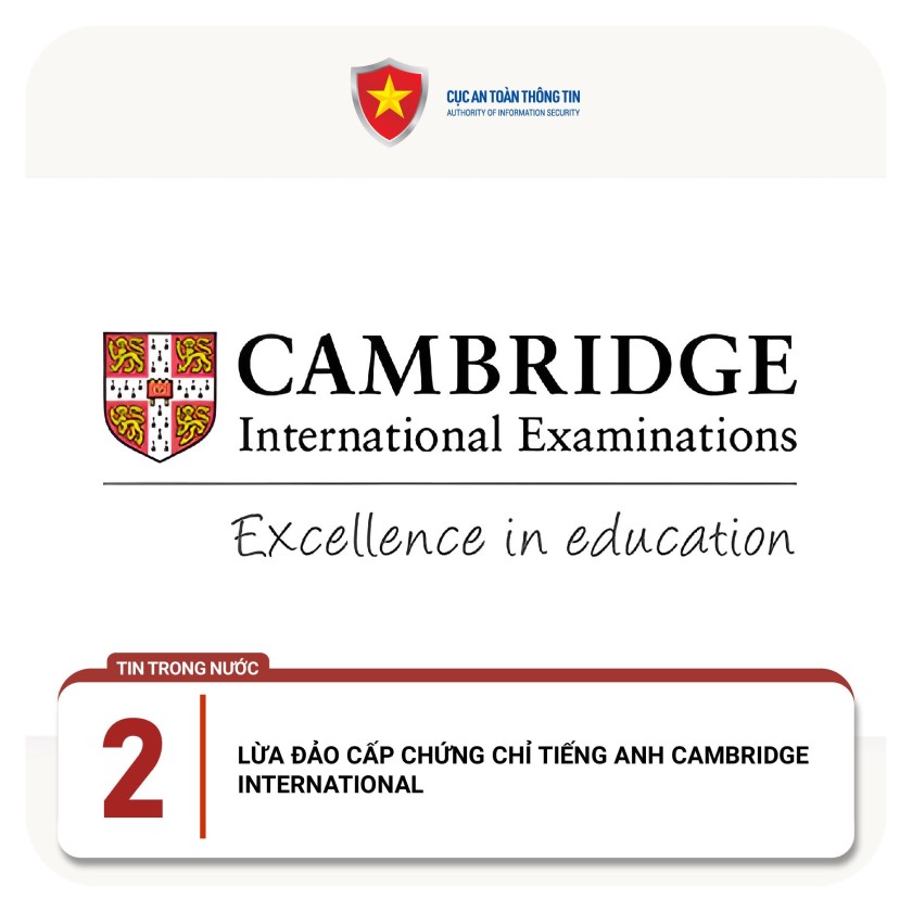 LỪA ĐẢO CẤP CHỨNG CHỈ TIẾNG ANH CAMBRIDGE INTERNATIONAL